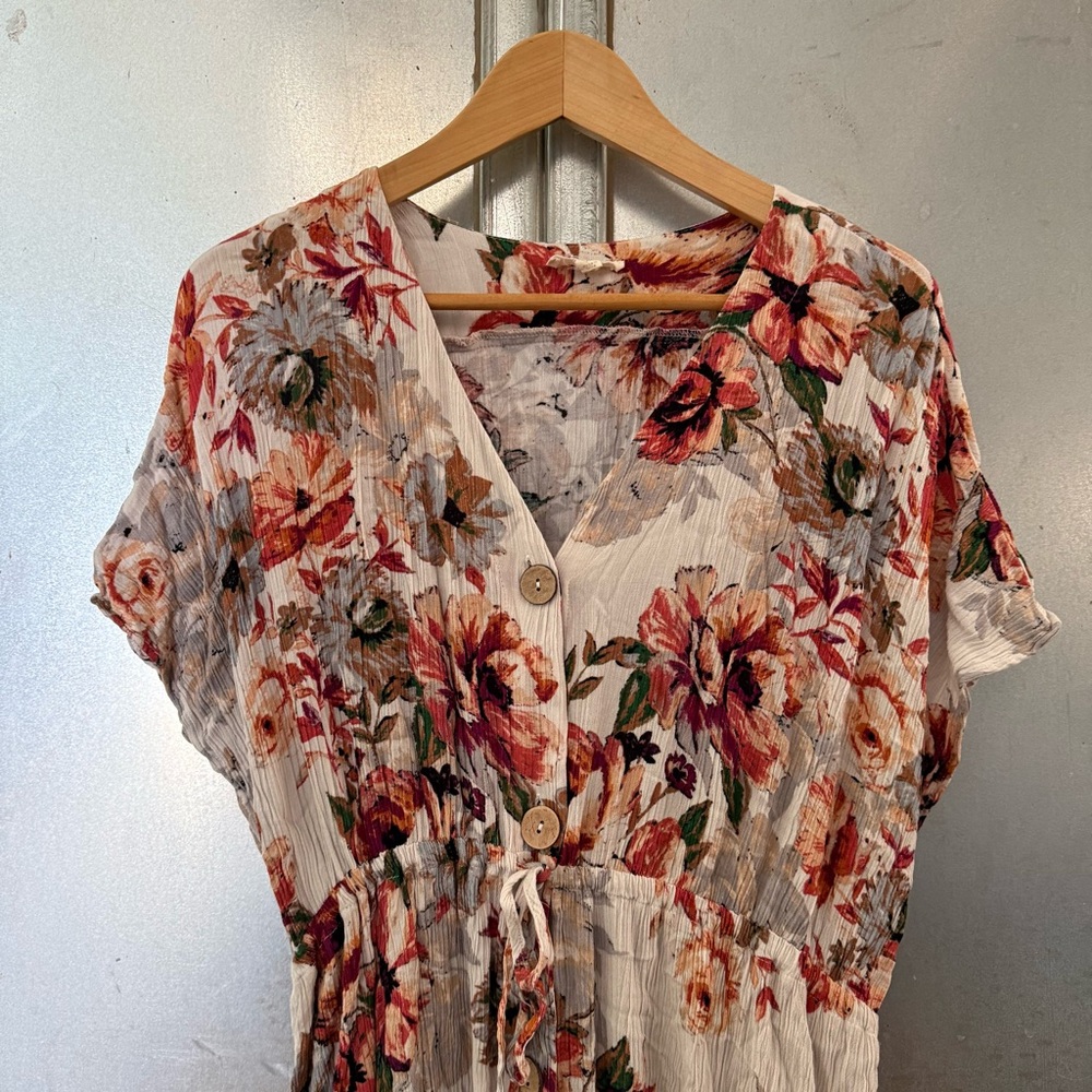 Floral Button-Down Dress